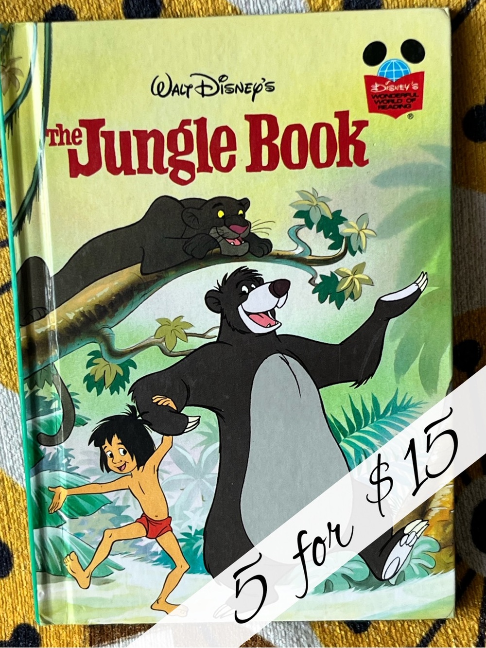 VTG 1993 Disney The Jungle Book First American Edition Hardcover Book